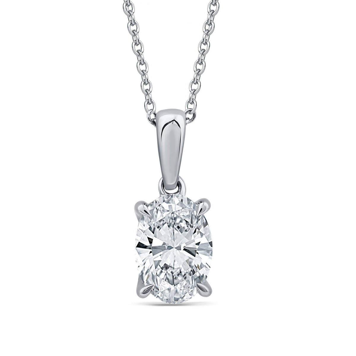 Ravina 1.00ct Lab Grown Diamond Necklace | 9CT White/Yellow Gold