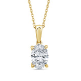 Ravina 1.00ct Lab Grown Diamond Necklace | 9CT White/Yellow Gold
