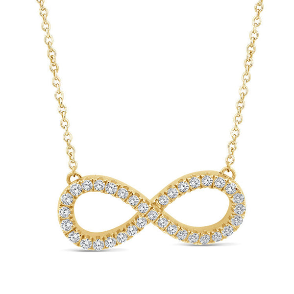 0.25ct Lab Grown Diamond Necklace in 9K Yellow Gold
