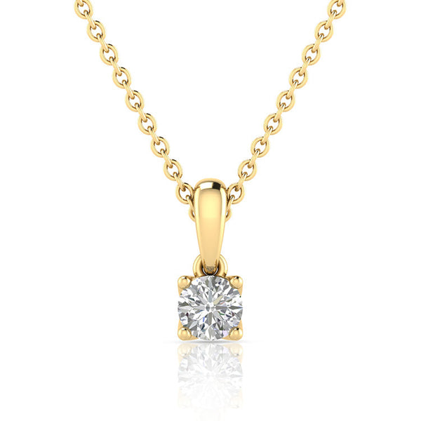 2.00ct Lab Grown Diamond Necklace in 9K Yellow Gold