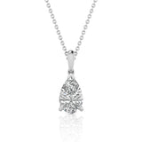 2.00ct Lab Grown Diamond Necklace in 9K White Gold