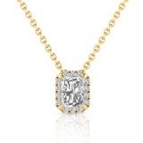Aisha 0.55ct Lab Grown Diamond Necklace | 9CT White/Yellow Gold