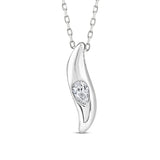 Azra 0.12ct Lab Grown Diamond Necklace | 9CT White/Yellow Gold
