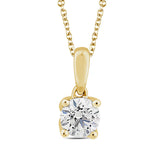 Agape 0.50ct Lab Grown Diamond Necklace | 9CT White/Yellow Gold