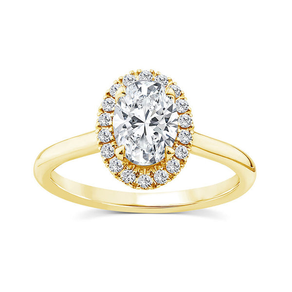 1.15ct Lab Grown Diamond Ring in 9K Yellow Gold