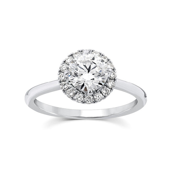 1.15ct Lab Grown Diamond Ring in 9K White Gold