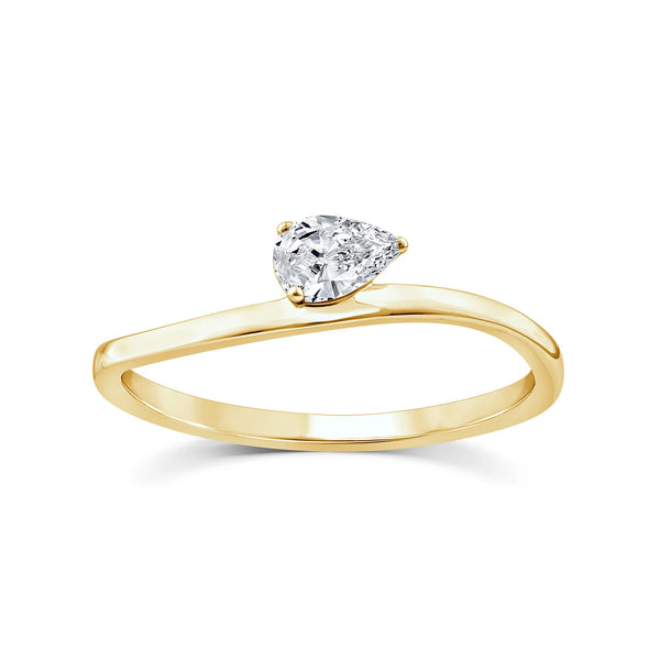 Tiana 0.2CT Lab Grown Diamond Ring | 9CT Yellow Gold