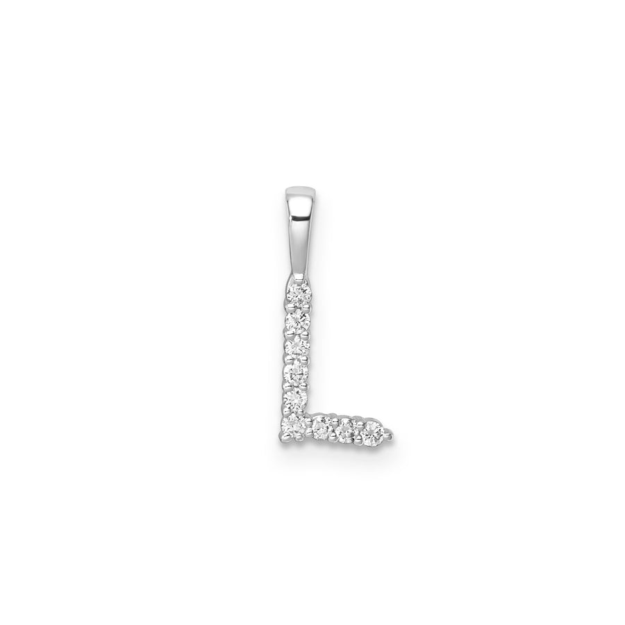 0.09ct Lab Grown Diamond Pendant in 9K White Gold