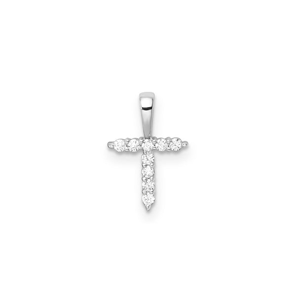 0.09ct Lab Grown Diamond Pendant in 9K White Gold