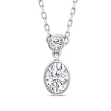 Karissa 0.25CT Lab Grown Diamond Necklace | 9CT Yellow/White Gold