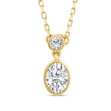 Karissa 0.25CT Lab Grown Diamond Necklace | 9CT Yellow/White Gold