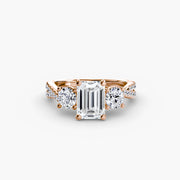 Three-Stone with Pavé Band 2