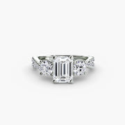 Three-Stone with Pavé Band 2