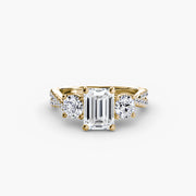 Three-Stone with Pavé Band 2