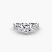 Three-Stone with Pavé Band 2