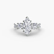 Three-Stone with Pavé Band 2