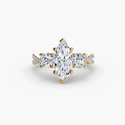 Three-Stone with Pavé Band 2