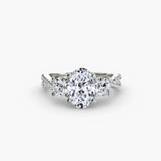 Three-Stone with Pavé Band 2