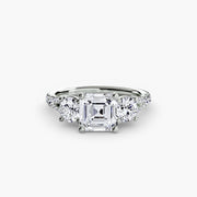 Three-Stone with Pavé Band 3