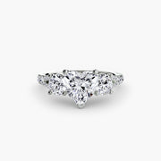 Three-Stone with Pavé Band 3