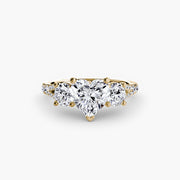 Three-Stone with Pavé Band 3