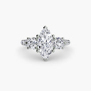 Three-Stone with Pavé Band 3