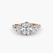 Three-Stone with Pavé Band 3