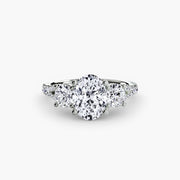 Three-Stone with Pavé Band 3