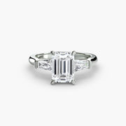 Three-Stone Ring (Baguette Side Stones)