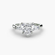 Three-Stone Ring (Baguette Side Stones)