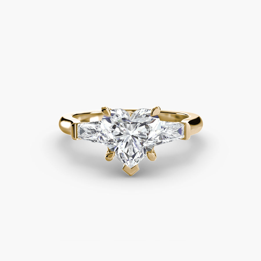 Three-Stone Ring (Baguette Side Stones)