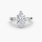 Three-Stone Ring (Baguette Side Stones)