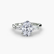 Three-Stone Ring (Baguette Side Stones)