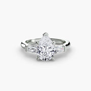 Three-Stone Ring (Baguette Side Stones)