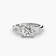Three-Stone Ring (Baguette Side Stones)