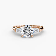 Three-Stone Ring (Baguette Side Stones)