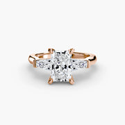 Three-Stone Ring (Baguette Side Stones) 2