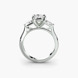 Three-Stone Ring (Baguette Side Stones) 2