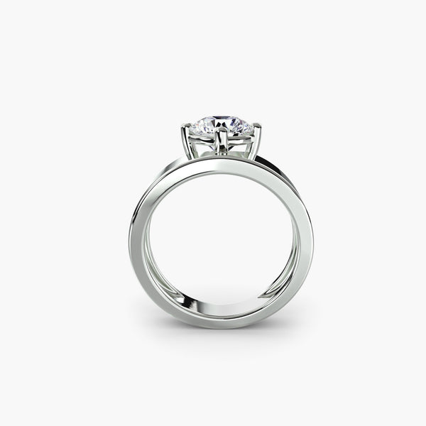 The Ava Wide Band Ring