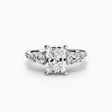 Five Stone Ring with Pavé Band