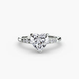 Solitaire with Shoulder Accents