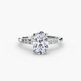 Solitaire with Shoulder Accents