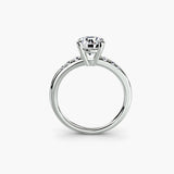 Solitaire with Shoulder Accents