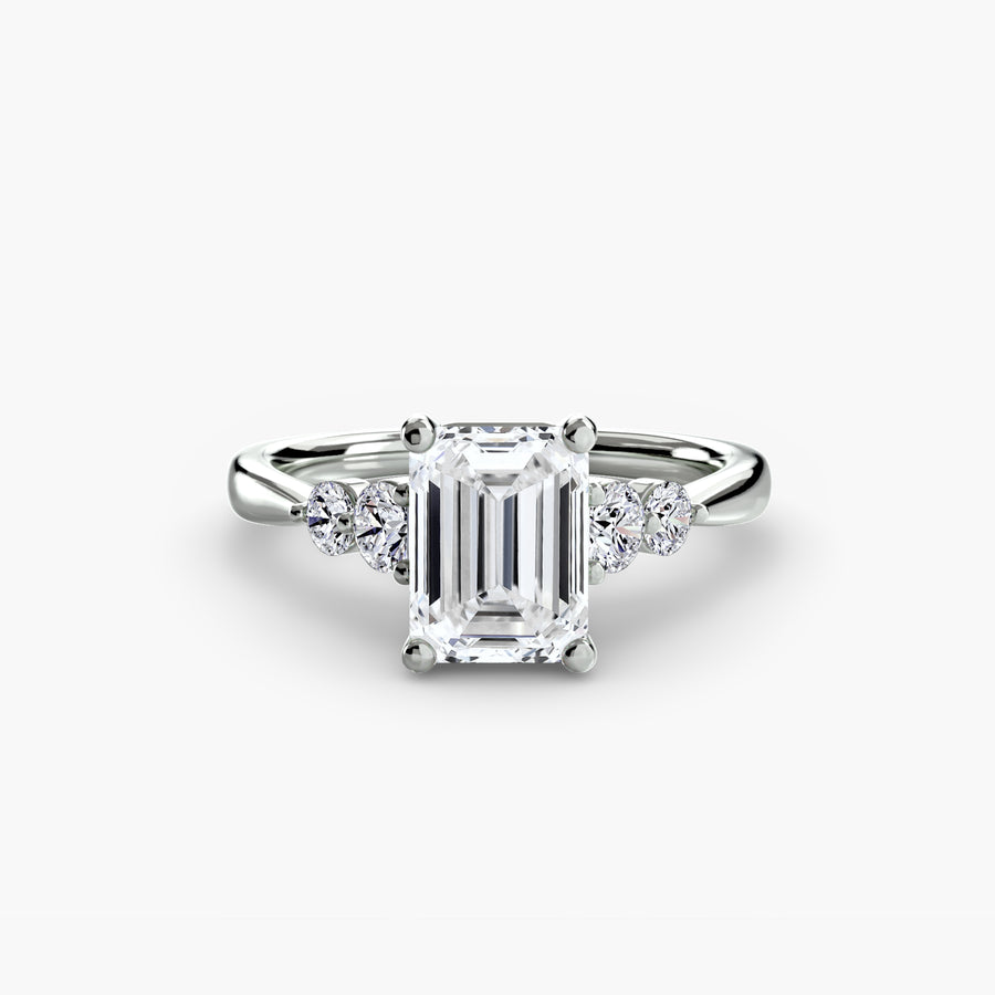 Solitaire with Shoulder Accents 2