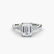 Solitaire with Shoulder Accents 2