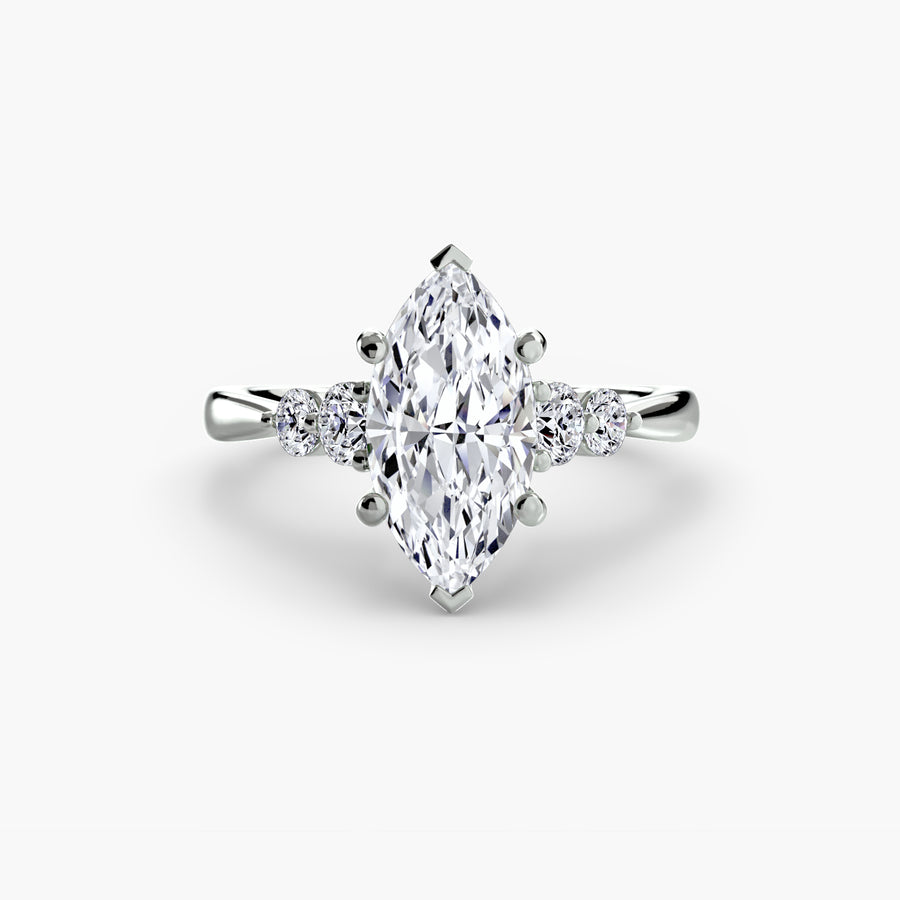 Solitaire with Shoulder Accents 2