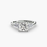Solitaire with Shoulder Accents 2