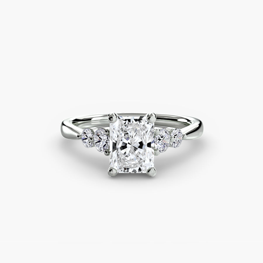 Solitaire with Shoulder Accents 2