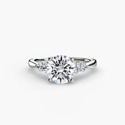 Solitaire with Shoulder Accents 2