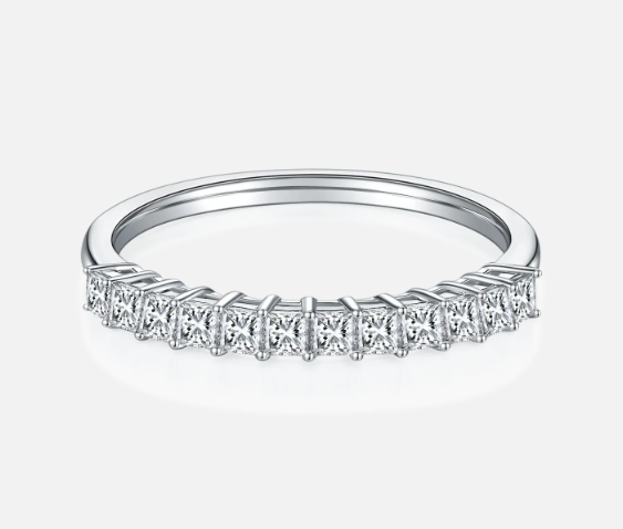 1CT princess cut band